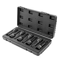 Набор головок-бит 8пр. 1/2" SPLINE ударных (M5-M18) FORCEKRAFT FK-40811MPB