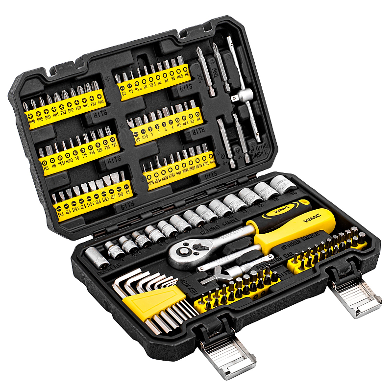 Набір інструментів 130 предметів 1/4" WMC TOOLS 20130