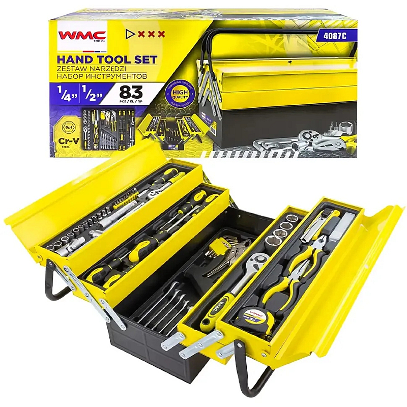 Набір інструментів 83 предмета WMC TOOLS 4087C