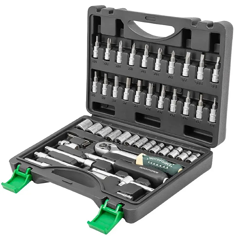 Набор инструмента 46 предметов 1/4" (6-гран.)(4-14мм) ROCKFORCE RF-2462-5