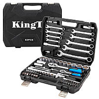 Набір інструментів 82пр. 1/4", 1/2" (6гр.) (4-32мм) KINGTUL KT82
