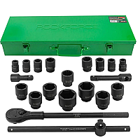Набір ударних інструментів 21пр, 3/4" (6гр.) ROCKFORCE RF-6212-5MPB