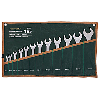 Набір ключів ріжкових 12пр. (6х7-30х32мм) ROCKFORCE RF-5122P