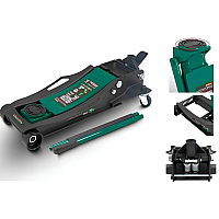 Домкрат 5т подкатной (96-595мм) с педалью Rockforce RF-T815011L