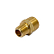 Штуцер латунный с наружными резьбами 3/8''X 1/4''(конус) FORSAGE F-CS-C-011