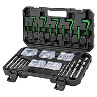 Набір для відновлення різьби 131 предмет, M5-M12 RockForce RF-9131U1