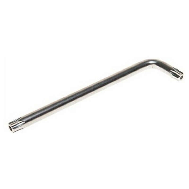 Ключ Г-образный TORX экстра длинный T27H с отверстием ROCKFORCE RF-76727XL